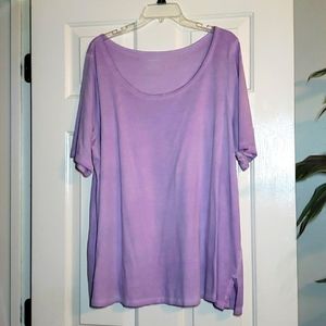 Lane bryant scoop neck perfect sleeve swing tee
